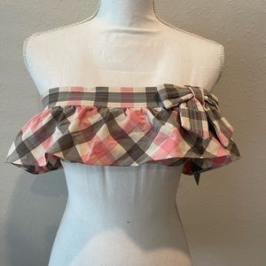 NWT, JUICY COUTURE, swim Bikini Ruffle Top, Large